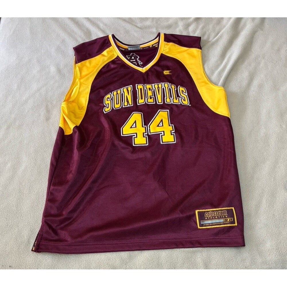 Colosseum Arizona State Sun Devils Basketball Jersey Maroon Size M #44